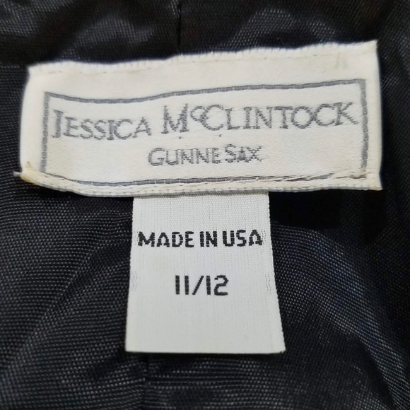 Jessica McClintock Sequined Dress SIZE 11/12 Fit & Flare Triple Strap Cross Back - Picture 4 of 5